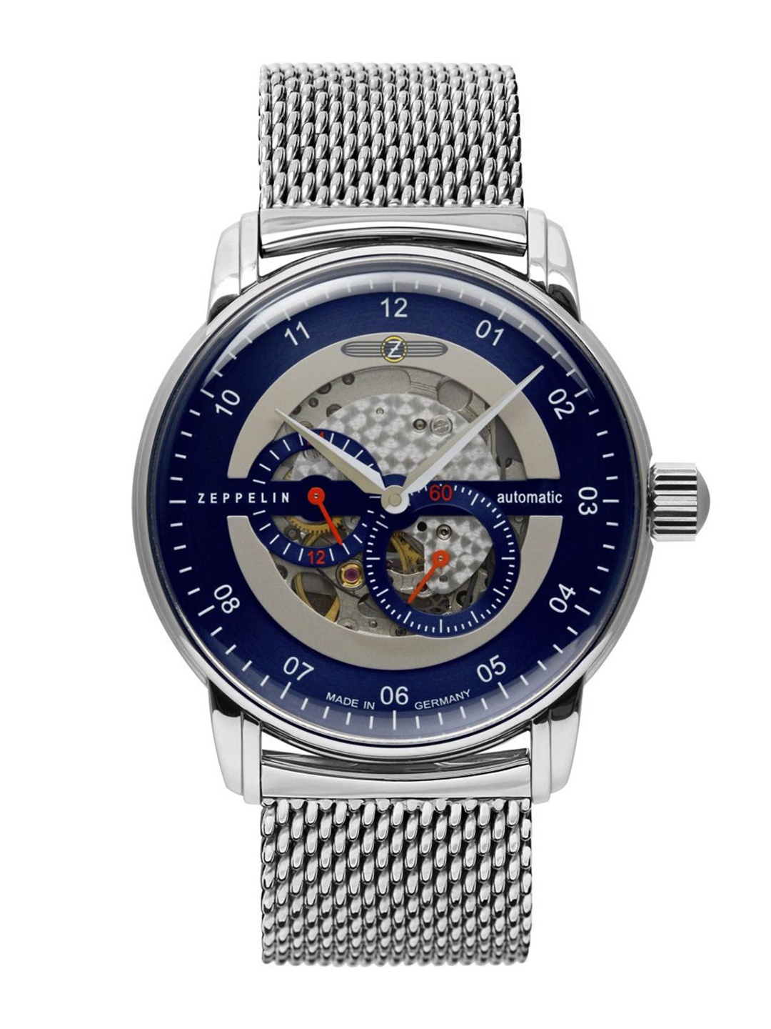 ZEPPELIN Men Dial & Stainless Steel Bracelet Style Straps Analogue Multi Function Automatic Motion Powered Watch, Blue
ZEPPELIN Men Dial & Stainless Steel Bracelet Style Straps Analogue Multi Function Automatic Motion Powered Watch, Blue