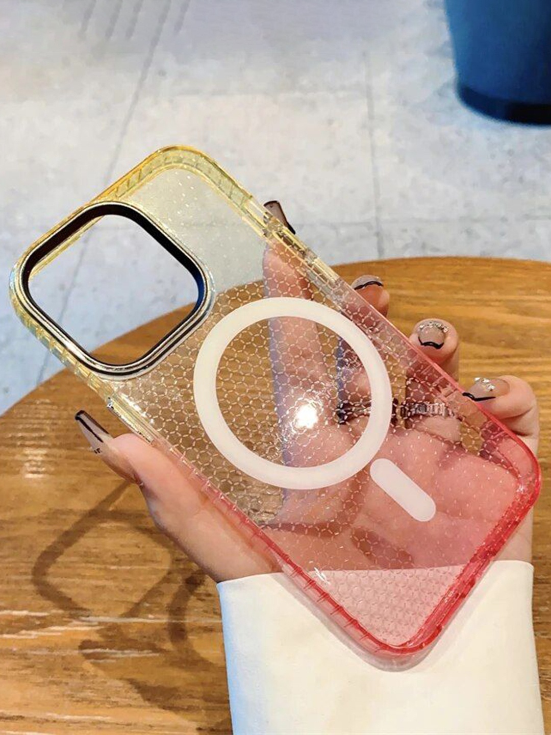 Luxury Kase LK080 Abstract Printed iPhone 14 Fashion Gradient Color Back Case, Yellow
Luxury Kase LK080 Abstract Printed iPhone 14 Fashion Gradient Color Back Case, Yellow