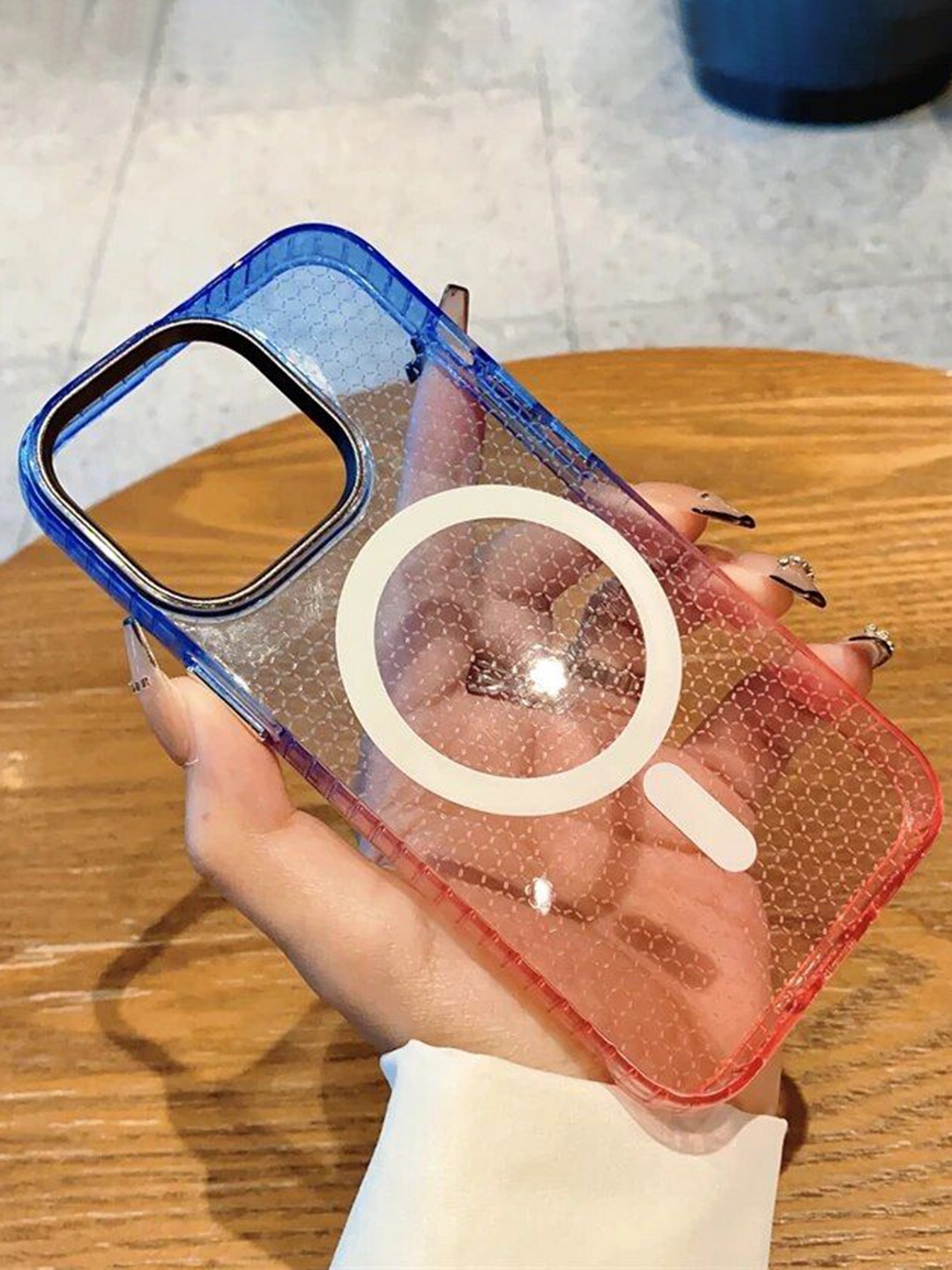 Luxury Kase LK080 Abstract Printed iPhone 15 Pro Fashion Gradient Color Back Case, Blue
Luxury Kase LK080 Abstract Printed iPhone 15 Pro Fashion Gradient Color Back Case, Blue