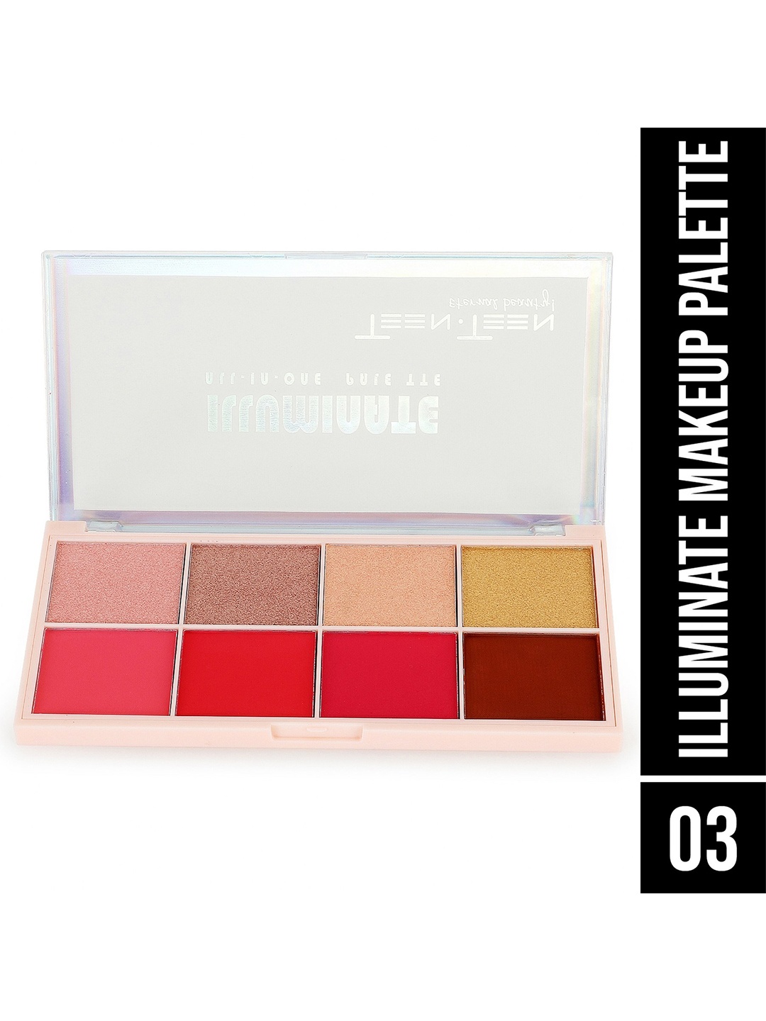 TEEN TEEN COSMETICS Illuminate All in One Makeup Blusher & Highlighter Palette - 18 g - 03, Red
TEEN TEEN COSMETICS Illuminate All in One Makeup Blusher & Highlighter Palette - 18 g - 03, Red