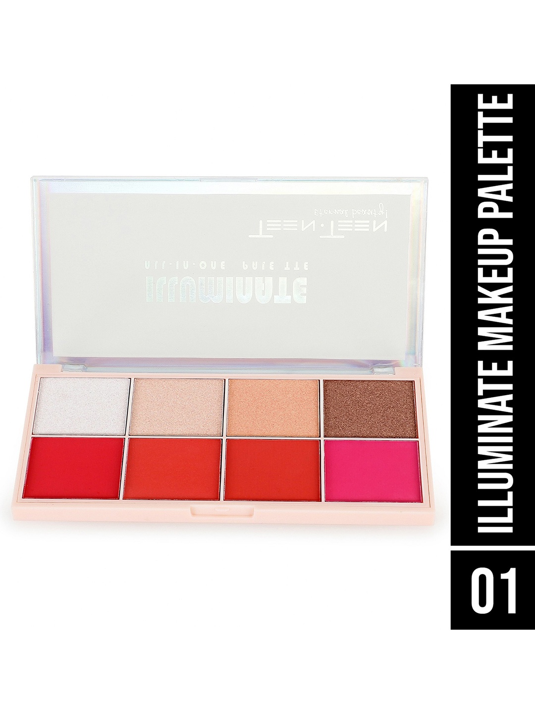TEEN TEEN COSMETICS Illuminate All in One Makeup Blusher & Highlighter Palette - 18 g - 01, Red
TEEN TEEN COSMETICS Illuminate All in One Makeup Blusher & Highlighter Palette - 18 g - 01, Red