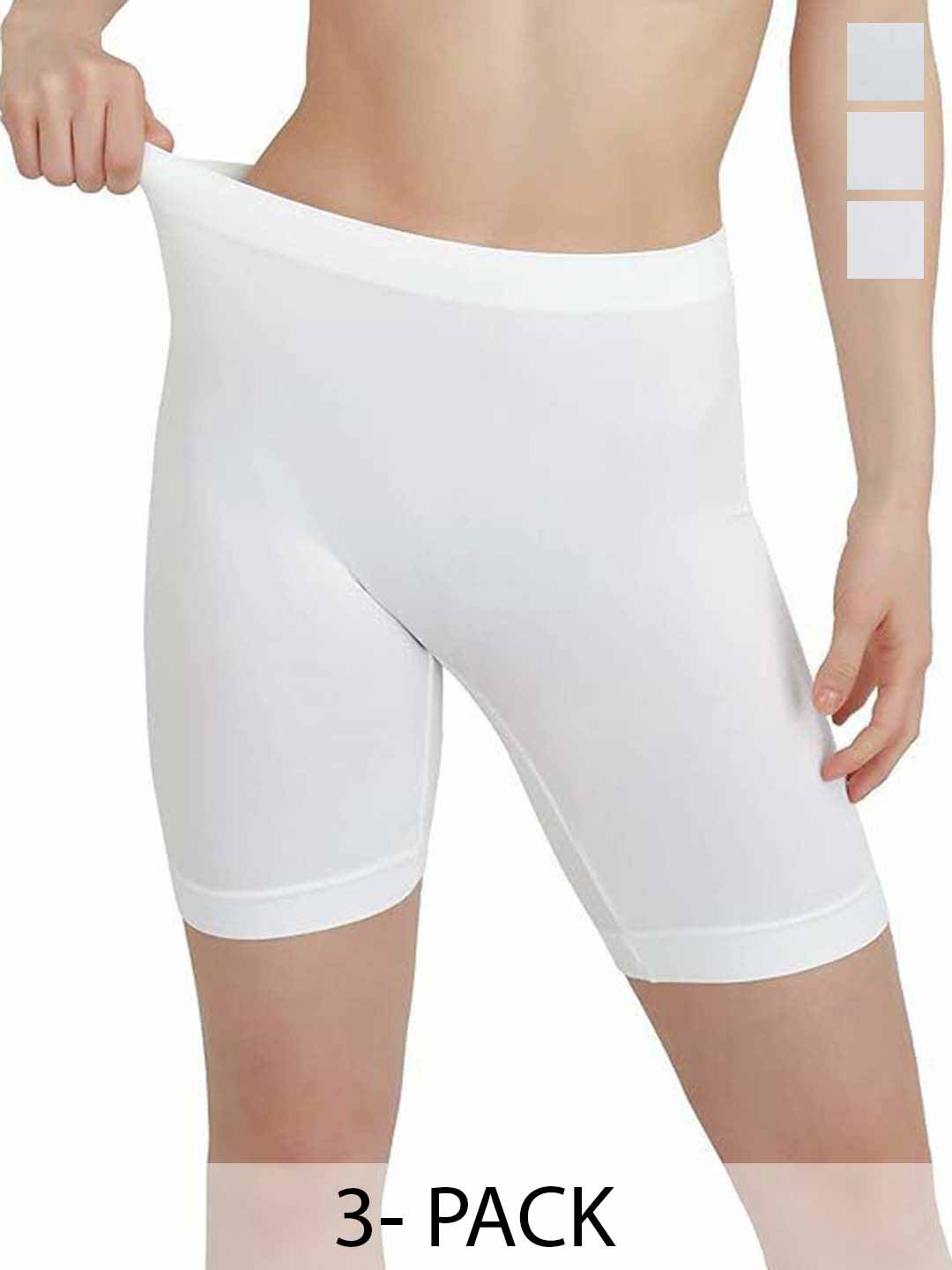 Diving Deep Pack Of 3 Cotton Boy Shorts Briefs H_1_Slip Shorts_Three Pack__XXL, White
Diving Deep Pack Of 3 Cotton Boy Shorts Briefs H_1_Slip Shorts_Three Pack__XXL, White