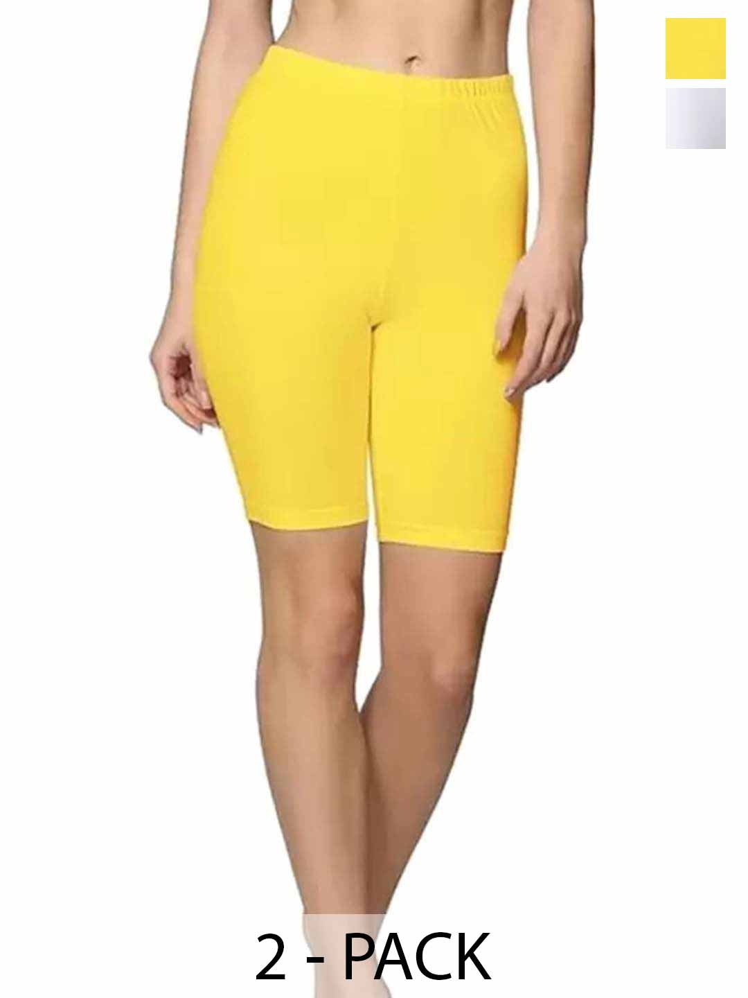Diving Deep Pack Of 2 Cotton Boy Shorts Briefs 23_6A8Yellow WhiteShorts-2 Pc__M, White
Diving Deep Pack Of 2 Cotton Boy Shorts Briefs 23_6A8Yellow WhiteShorts-2 Pc__M, White
