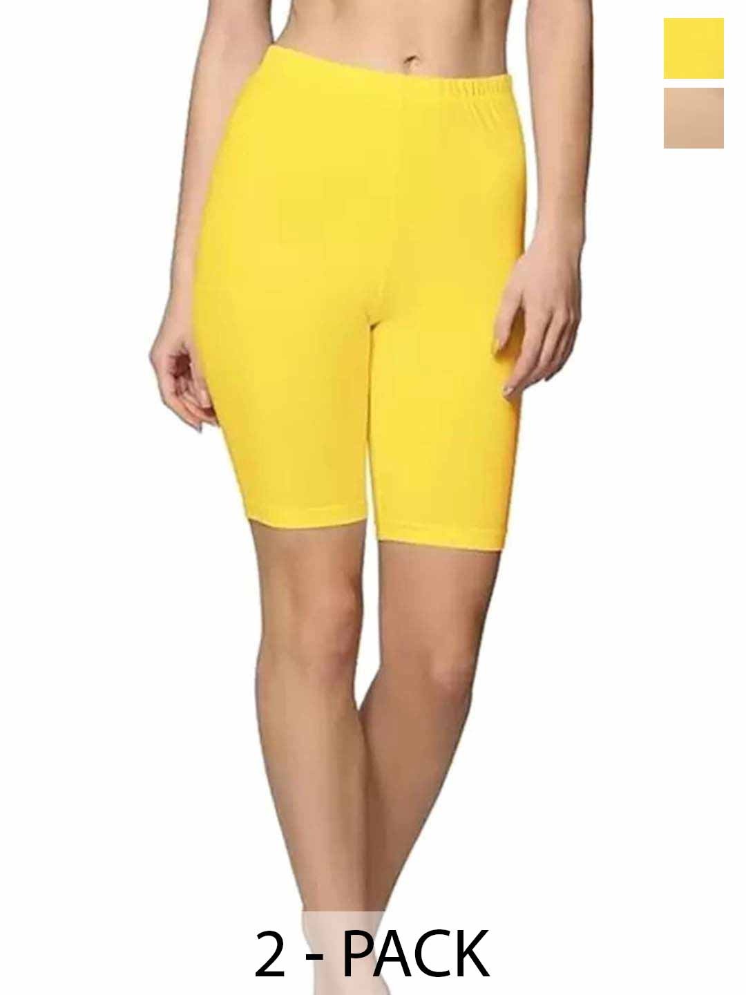 Diving Deep Pack Of 2 Cotton Mid-Rise Boy Shorts Briefs 36_8Skin YellowShorts 2 PC__XS, Yellow
Diving Deep Pack Of 2 Cotton Mid-Rise Boy Shorts Briefs 36_8Skin YellowShorts 2 PC__XS, Yellow