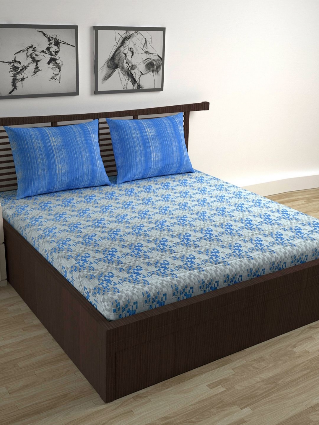 Divine Casa Trident Blue Printed Pure Cotton 144 TC Queen Bedsheet Set 2.54 m x 2.22 m
Divine Casa Trident Blue Printed Pure Cotton 144 TC Queen Bedsheet Set 2.54 m x 2.22 m
