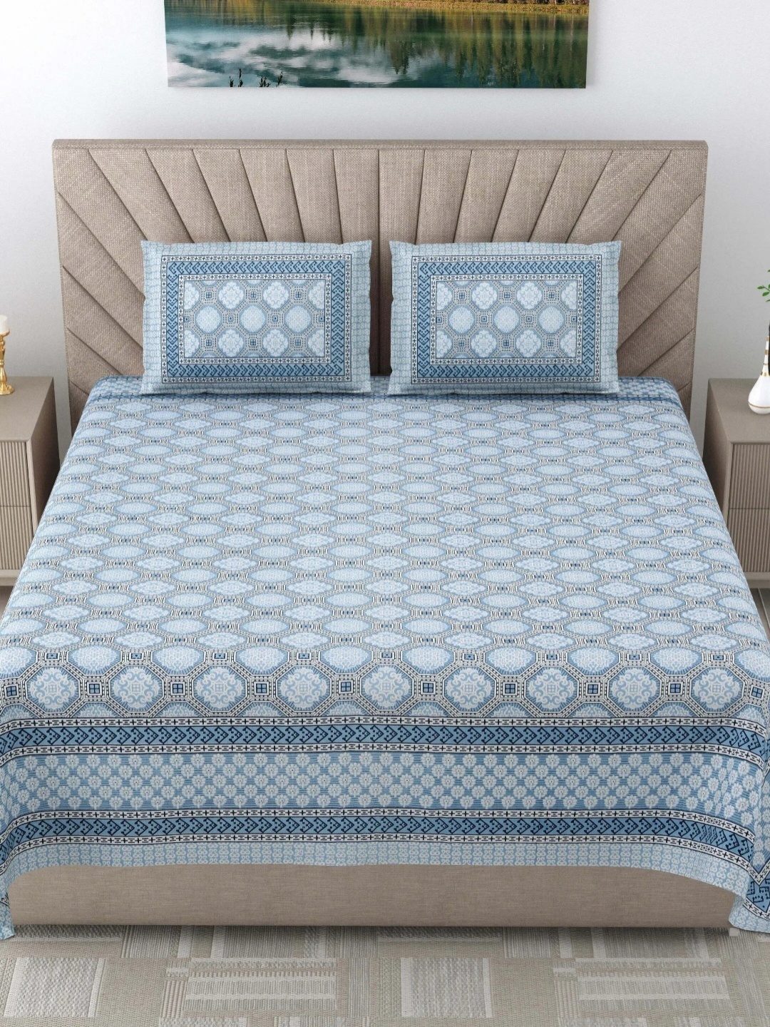 LIVING ROOTS elegance Grey Printed Pure Cotton 250 TC King Bedsheet Set 2.18 m X 2.64 m
LIVING ROOTS elegance Grey Printed Pure Cotton 250 TC King Bedsheet Set 2.18 m X 2.64 m