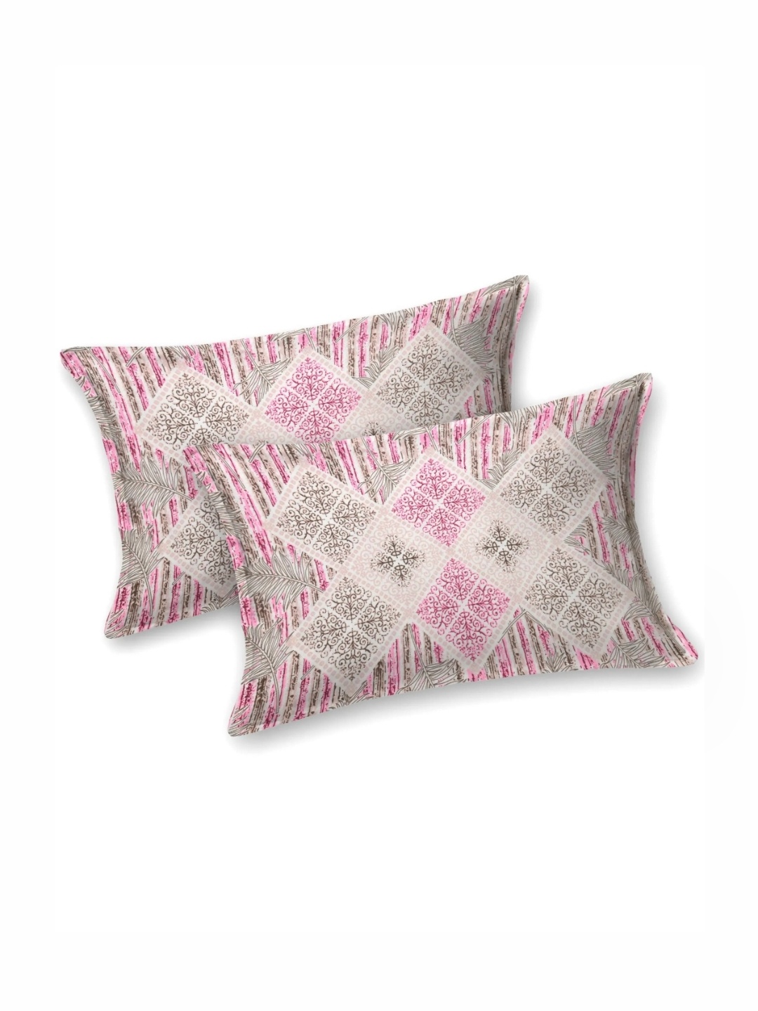 LIVING ROOTS Elegance Grey Printed 250 TC Pure Cotton King Bedsheet Set 2.18 m X 2.64 m, Pink
LIVING ROOTS Elegance Grey Printed 250 TC Pure Cotton King Bedsheet Set 2.18 m X 2.64 m, Pink