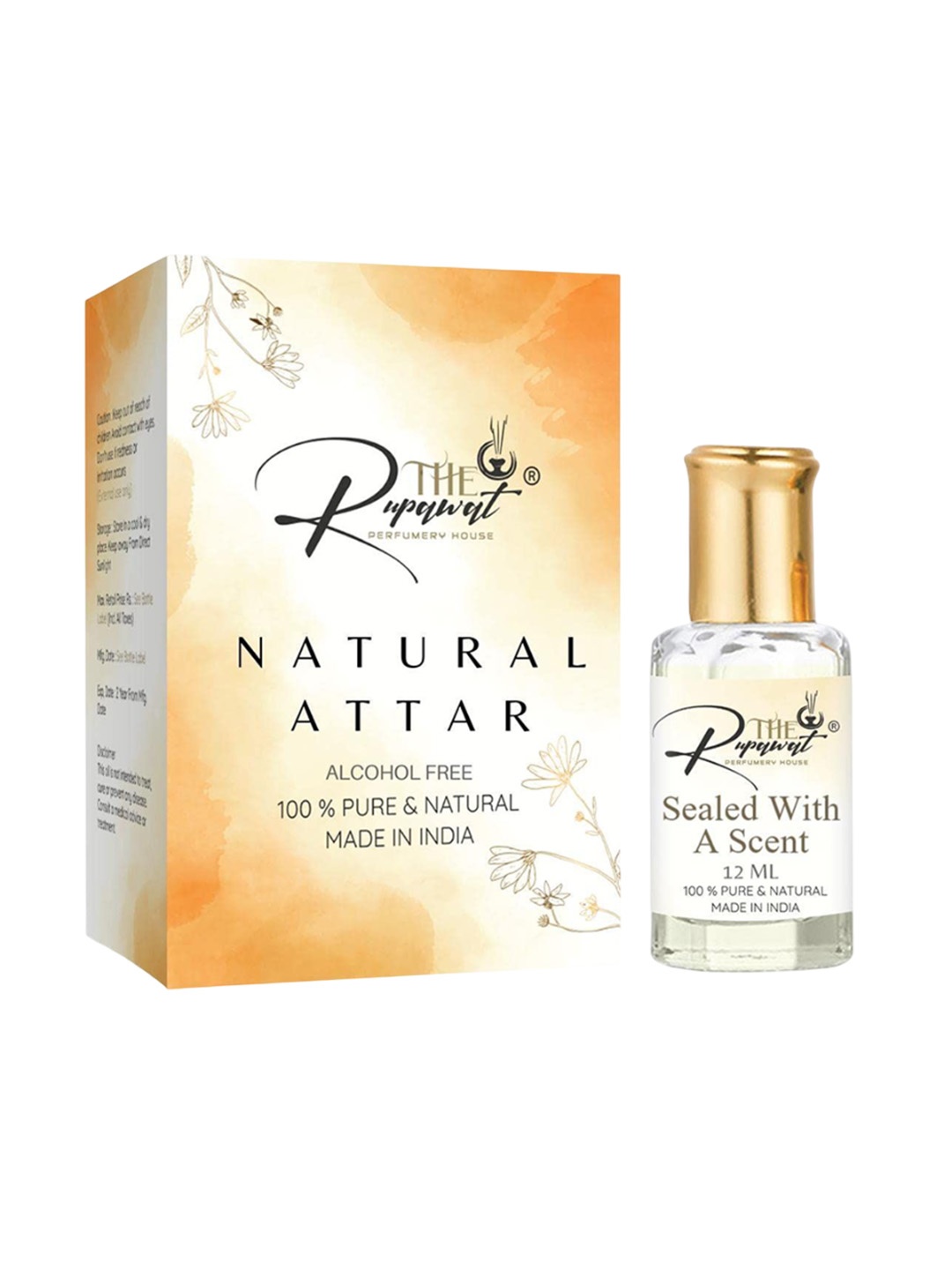 THE RUPAWAT Perfumery House Sealed With A Scent 100% Natural & Alcohol-Free Attar - 12 ml, Transparent
THE RUPAWAT Perfumery House Sealed With A Scent 100% Natural & Alcohol-Free Attar - 12 ml, Transparent