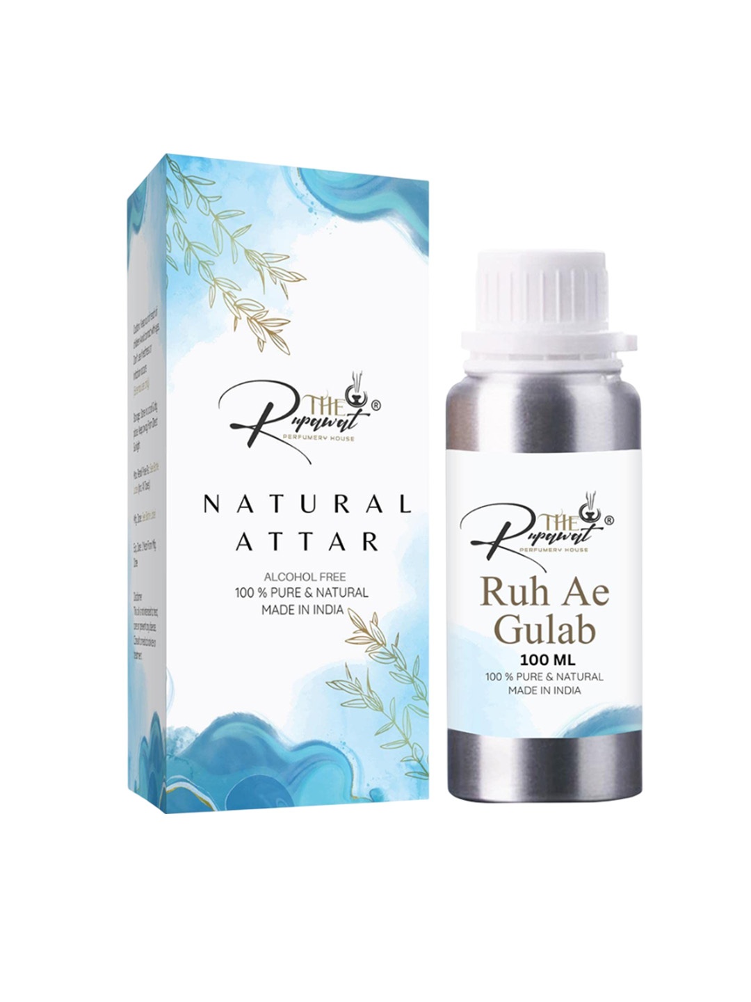 THE RUPAWAT Perfumery House Ruh Ae Gulab Natural & Alcohol Free Attar - 100 ml, Transparent
THE RUPAWAT Perfumery House Ruh Ae Gulab Natural & Alcohol Free Attar - 100 ml, Transparent