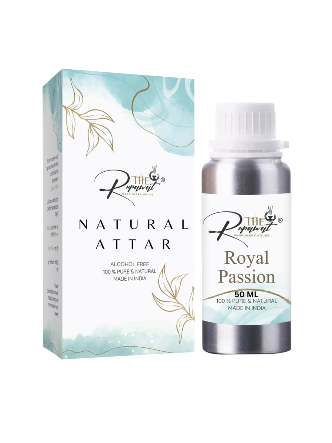 THE RUPAWAT Perfumery House Royal Passion 100% Pure & Natural Alcohol-Free Attar - 50 ml, Transparent
THE RUPAWAT Perfumery House Royal Passion 100% Pure & Natural Alcohol-Free Attar - 50 ml, Transparent