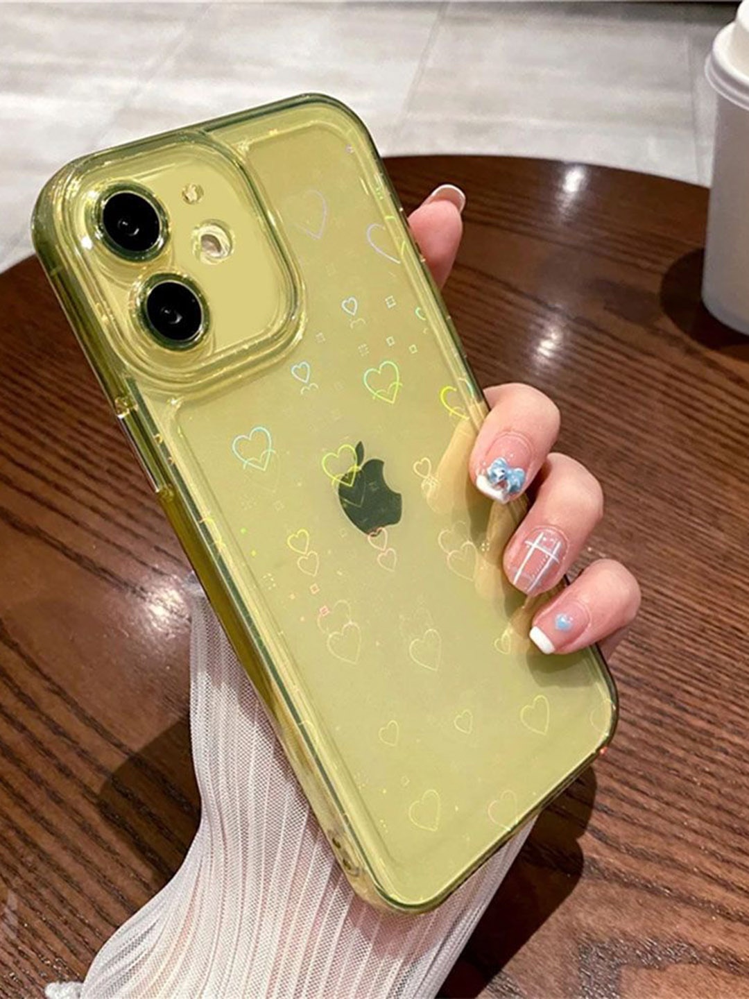 Luxury Kase LK121 Abstract Printed iPhone 12 3D Laser Glitter Love Heart Back Case, Yellow
Luxury Kase LK121 Abstract Printed iPhone 12 3D Laser Glitter Love Heart Back Case, Yellow