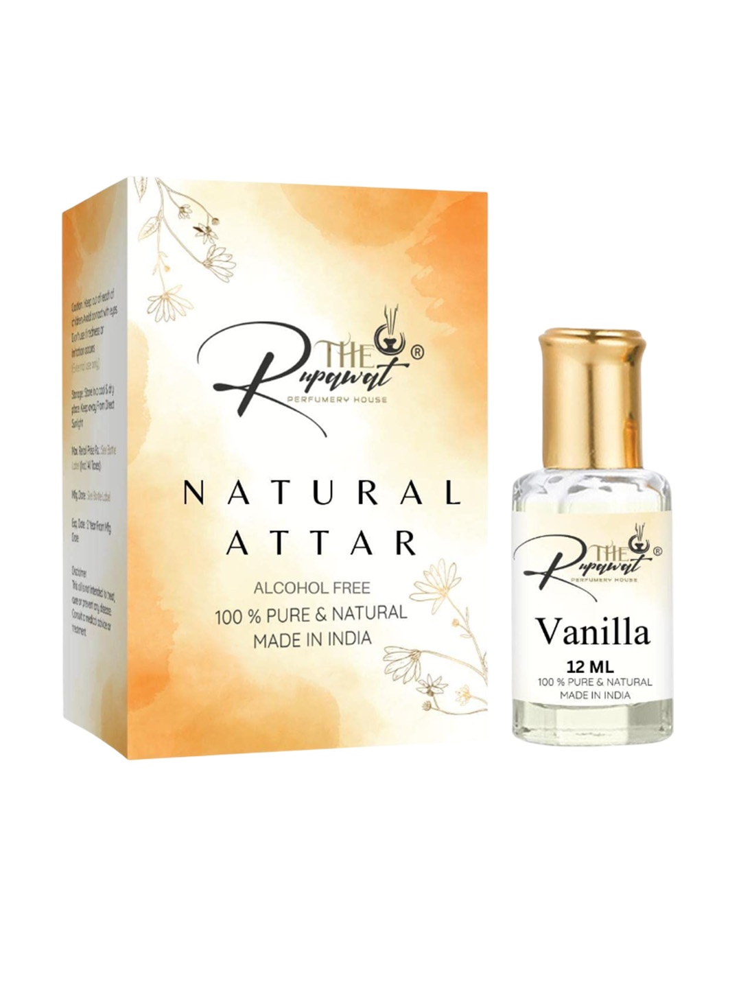 THE RUPAWAT Perfumery House Vanilla Natural & Alcohol Free Attar - 12 ml, Transparent
THE RUPAWAT Perfumery House Vanilla Natural & Alcohol Free Attar - 12 ml, Transparent
