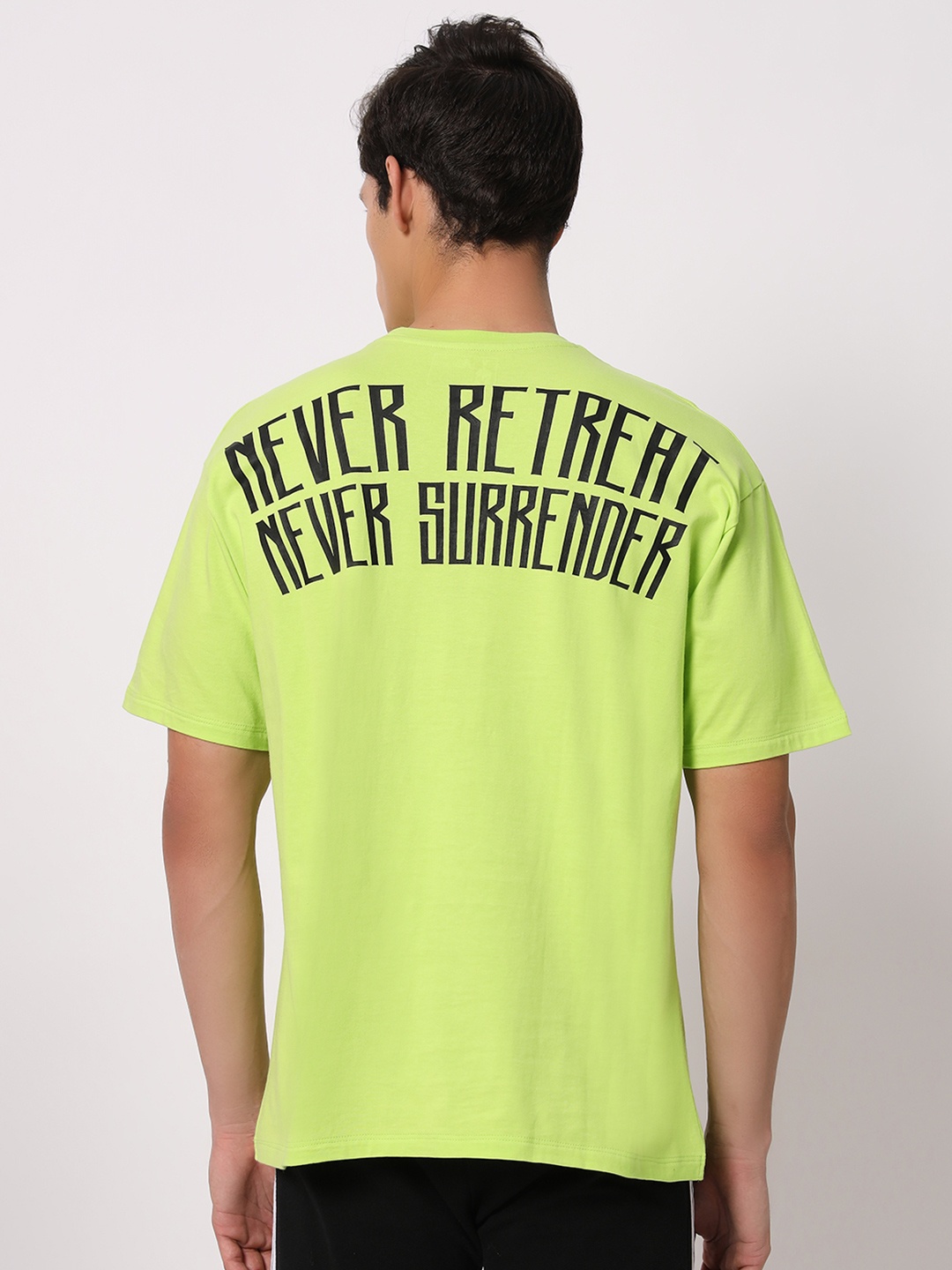 Anax Aesthetics Men Typography Printed Round Neck Cotton Oversized T-shirt, Green
Anax Aesthetics Men Typography Printed Round Neck Cotton Oversized T-shirt, Green