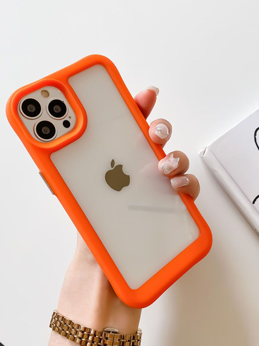 Luxury Kase Acrylic Transparent Shock Proof Armor iPhone 13 Pro Max Back Case, Orange
Luxury Kase Acrylic Transparent Shock Proof Armor iPhone 13 Pro Max Back Case, Orange