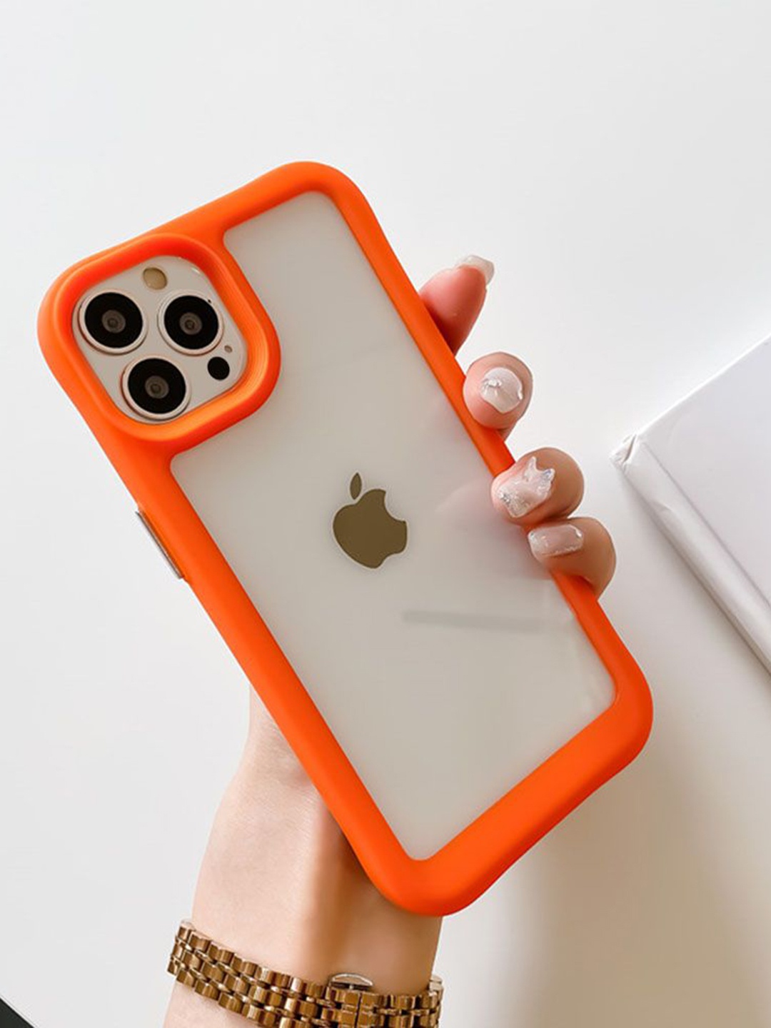 Luxury Kase Acrylic Transparent Shock Proof Armor iPhone 12 Pro Back Case, Orange
Luxury Kase Acrylic Transparent Shock Proof Armor iPhone 12 Pro Back Case, Orange