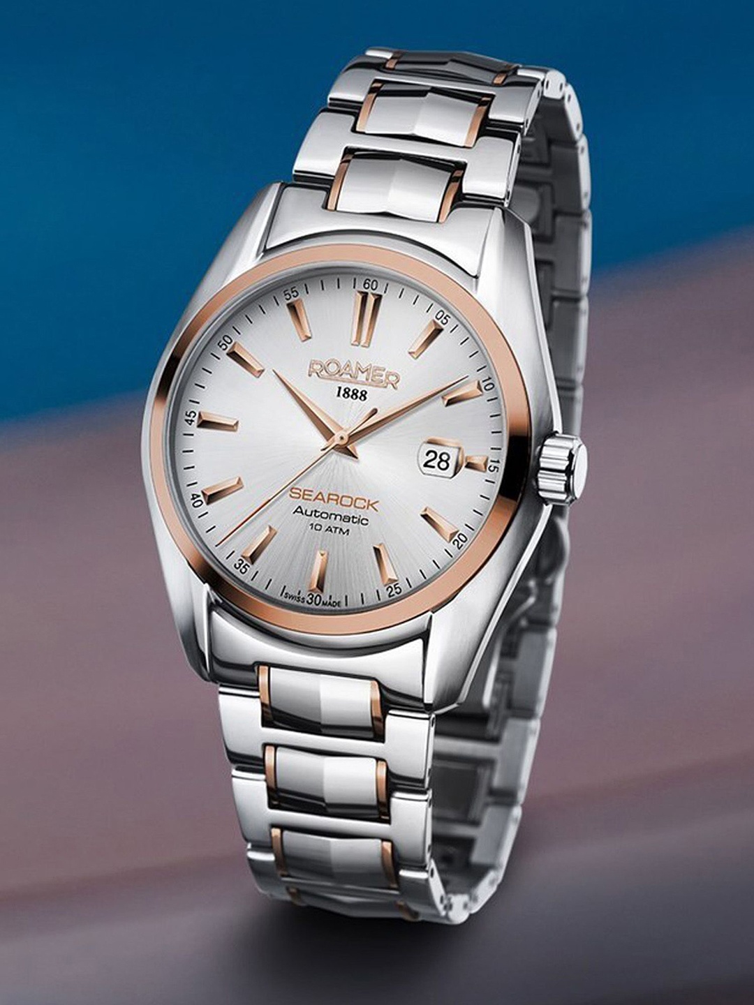 ROAMER Men Brass Dial & Stainless Steel Bracelet Style Straps Analogue Motion Powered Watch 210665 49 25 20, Gold
ROAMER Men Brass Dial & Stainless Steel Bracelet Style Straps Analogue Motion Powered Watch 210665 49 25 20, Gold