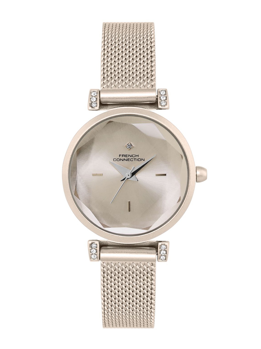 French Connection Women Embellished Dial & Stainless Steel Bracelet Style Straps Analogue Watch FCU5BRM, Beige
French Connection Women Embellished Dial & Stainless Steel Bracelet Style Straps Analogue Watch FCU5BRM, Beige