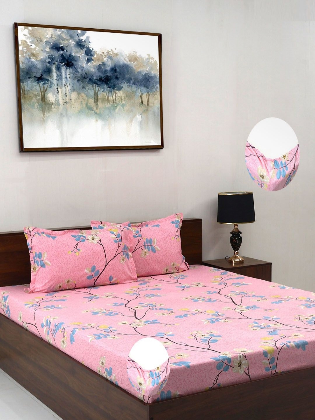 Steve & Anderson Elevate Pink Printed 164 TC King Bedsheet Set 1.83 m X 1.98 m X 0.2 m
Steve & Anderson Elevate Pink Printed 164 TC King Bedsheet Set 1.83 m X 1.98 m X 0.2 m