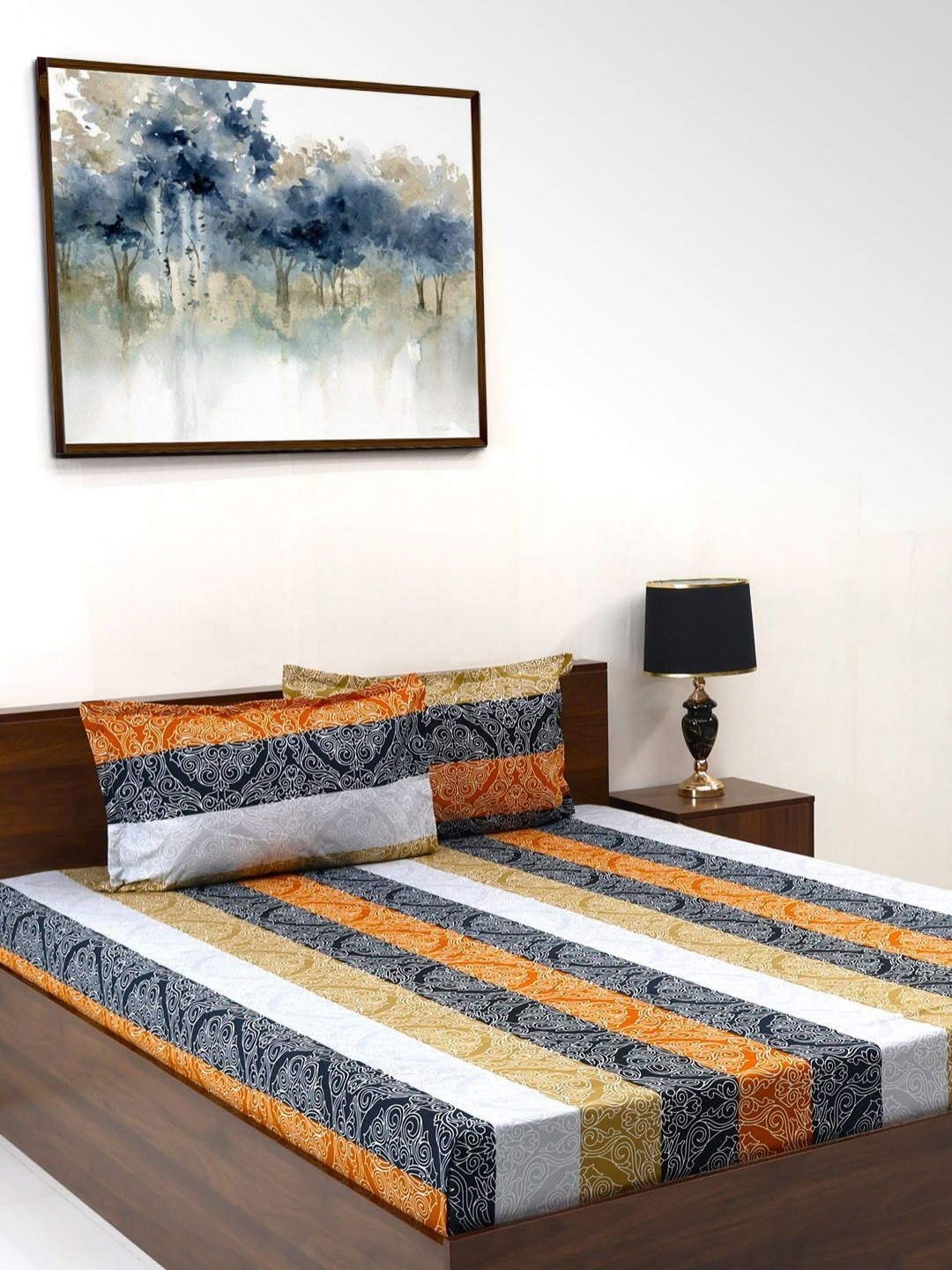 Steve & Anderson Elevate White And Grey Printed 164 TC Queen Bedsheet Set 2.24 m X 2.54 m
Steve & Anderson Elevate White And Grey Printed 164 TC Queen Bedsheet Set 2.24 m X 2.54 m