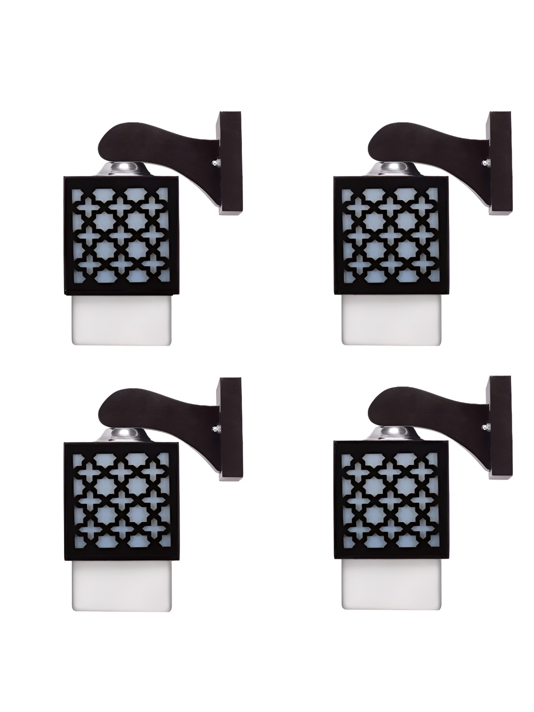 Gojeeva Black & White 4 Pieces Textured Square Shaped Wooden Wall Lamps
Gojeeva Black & White 4 Pieces Textured Square Shaped Wooden Wall Lamps