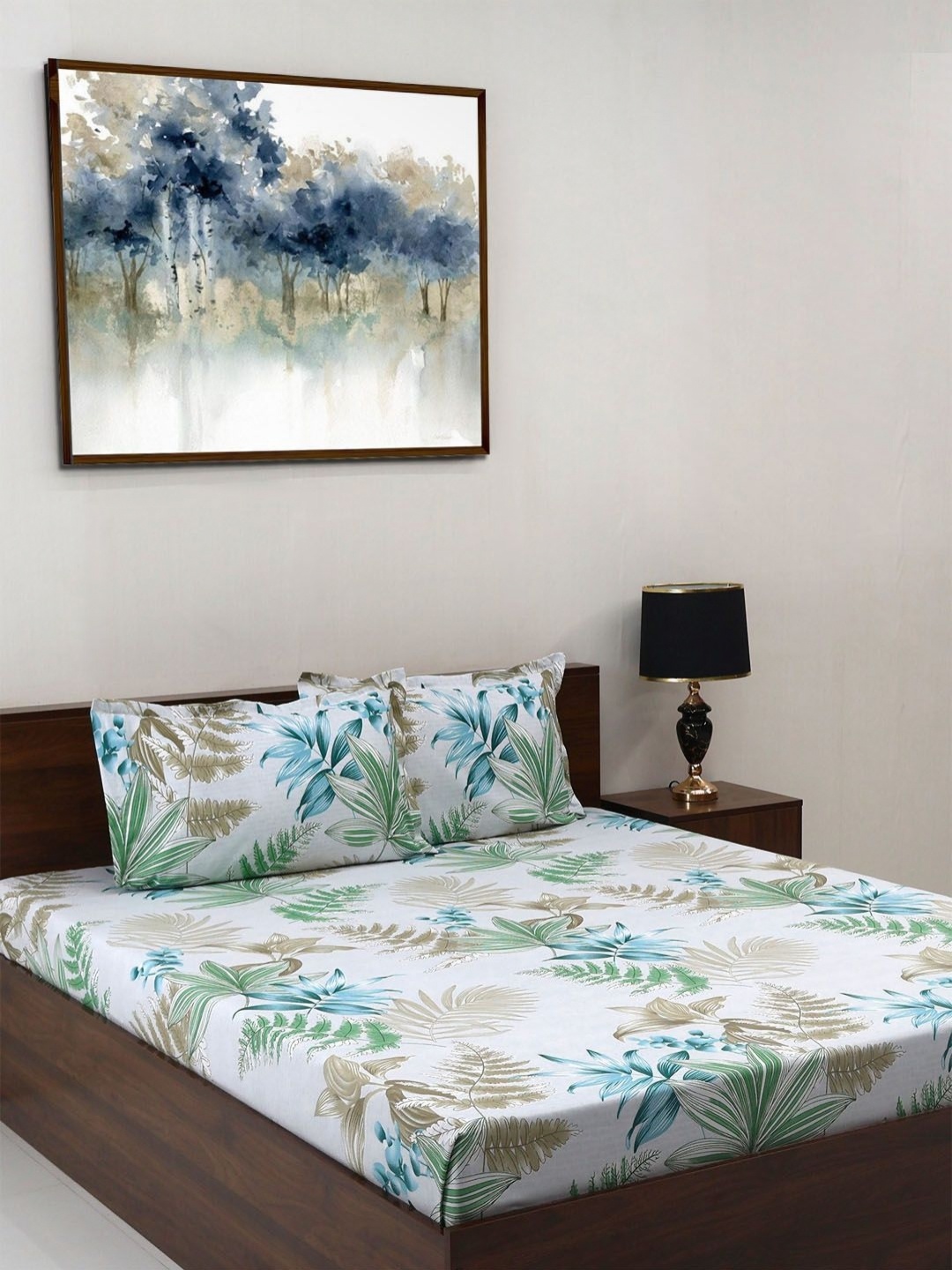 Steve & Anderson Elevate Grey Floral Printed 164 TC Queen Bedsheet Set 2.54 m x 2.24 m
Steve & Anderson Elevate Grey Floral Printed 164 TC Queen Bedsheet Set 2.54 m x 2.24 m