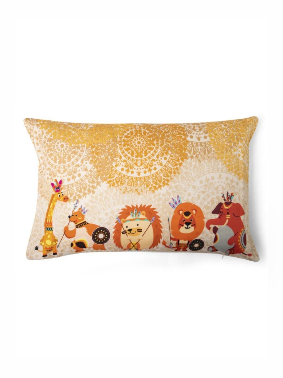 WAXWINGO Jungle Kids Beige & Orange-Coloured Cartoon Characters Rectangle Cushion Cover
WAXWINGO Jungle Kids Beige & Orange-Coloured Cartoon Characters Rectangle Cushion Cover