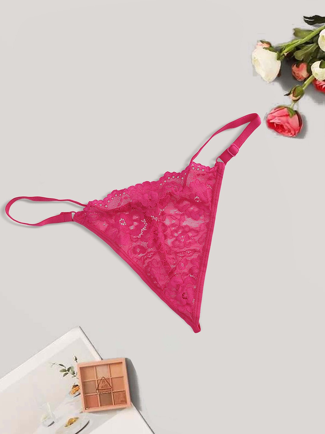 SHREE GANESH FASHION Women Pack Of 3 Cotton Self Design Mid-Rise Lace Bikini Briefs, Pink
SHREE GANESH FASHION Women Pack Of 3 Cotton Self Design Mid-Rise Lace Bikini Briefs, Pink