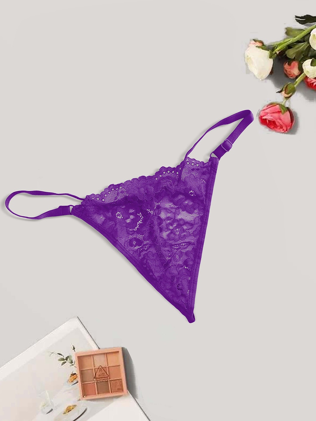 SHREE GANESH FASHION Women Pack Of 2 Cotton Self Design Mid-Rise Lace Bikini Briefs, Purple
SHREE GANESH FASHION Women Pack Of 2 Cotton Self Design Mid-Rise Lace Bikini Briefs, Purple