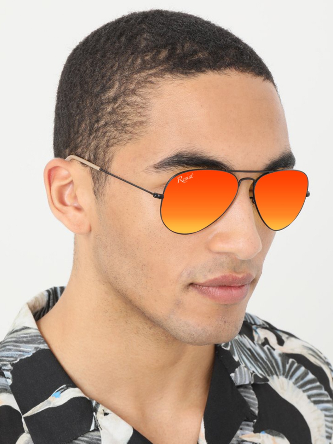 RESIST EYEWEAR Unisex UV Protected Lens Aviator Sunglass AIRCRAFTS BLACK OREANGE REVO 1, Orange
RESIST EYEWEAR Unisex UV Protected Lens Aviator Sunglass AIRCRAFTS BLACK OREANGE REVO 1, Orange