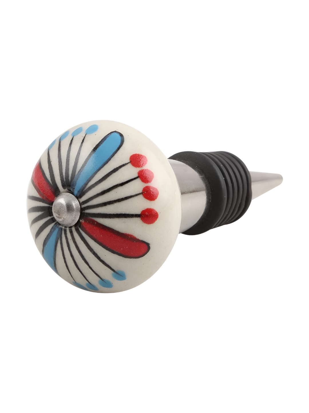Indianshelf Cream-Coloured & Blue Printed Ceramic High-quality Wine Bottle Stopper
Indianshelf Cream-Coloured & Blue Printed Ceramic High-quality Wine Bottle Stopper