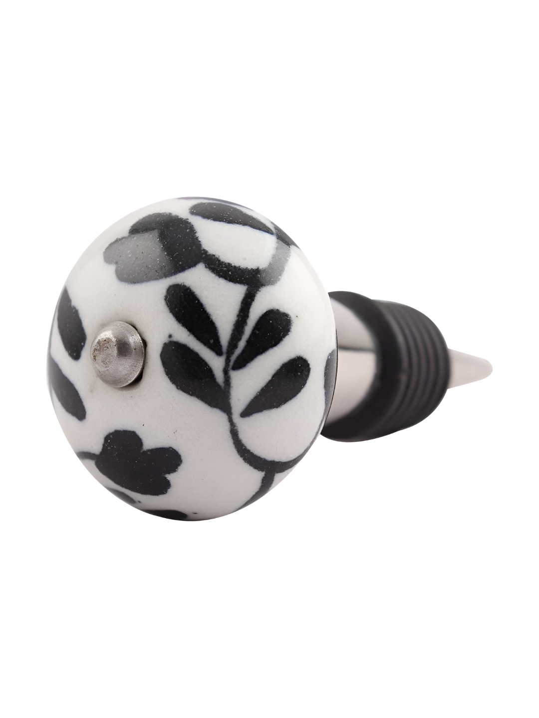 Indianshelf White & Black Leaf Flower Printed Ceramic Leak-Proof Wine Bottle Stopper
Indianshelf White & Black Leaf Flower Printed Ceramic Leak-Proof Wine Bottle Stopper