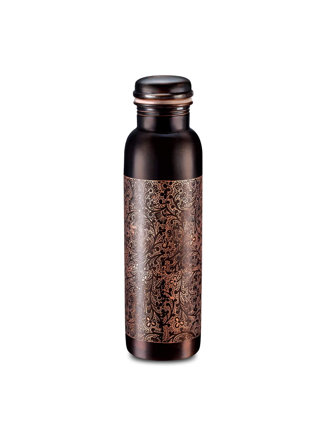 Prestige Copper-Toned & Brown Ethnic Motifs Printed Copper Leak Proof Water Bottle-950 ML
Prestige Copper-Toned & Brown Ethnic Motifs Printed Copper Leak Proof Water Bottle-950 ML
