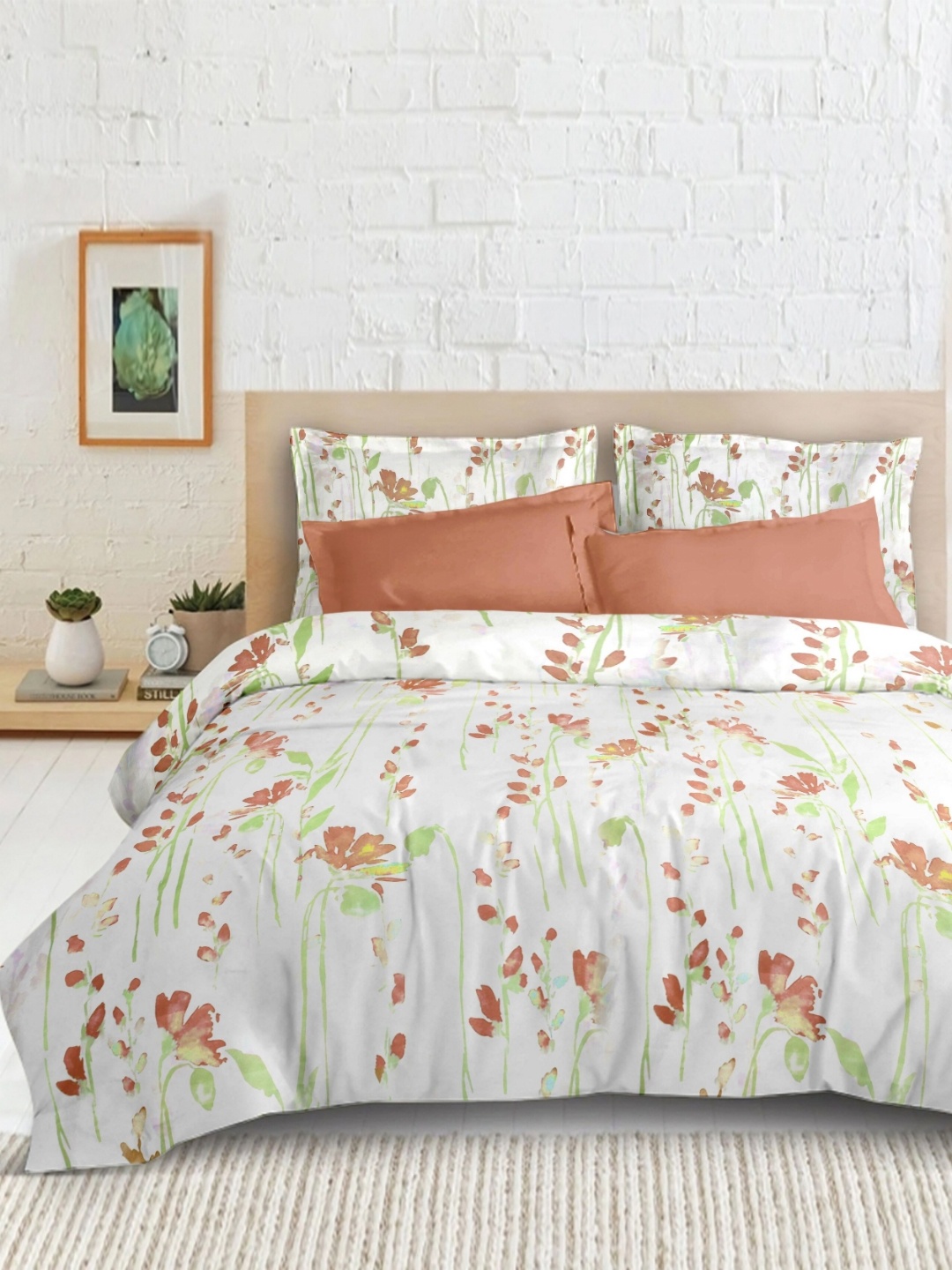 Enchant Home Red And White Floral Printed 210 TC Queen Bedsheet Set 2.54 m X 2.28 m
Enchant Home Red And White Floral Printed 210 TC Queen Bedsheet Set 2.54 m X 2.28 m