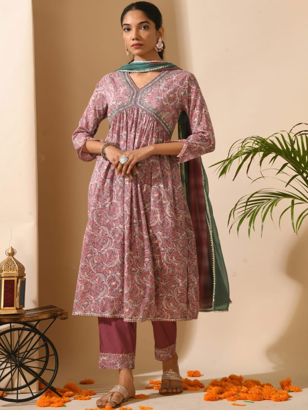 filora Floral Embroidered Anarkali Pure Cotton Kurta With Trousers And Dupatta, Magenta
filora Floral Embroidered Anarkali Pure Cotton Kurta With Trousers And Dupatta, Magenta