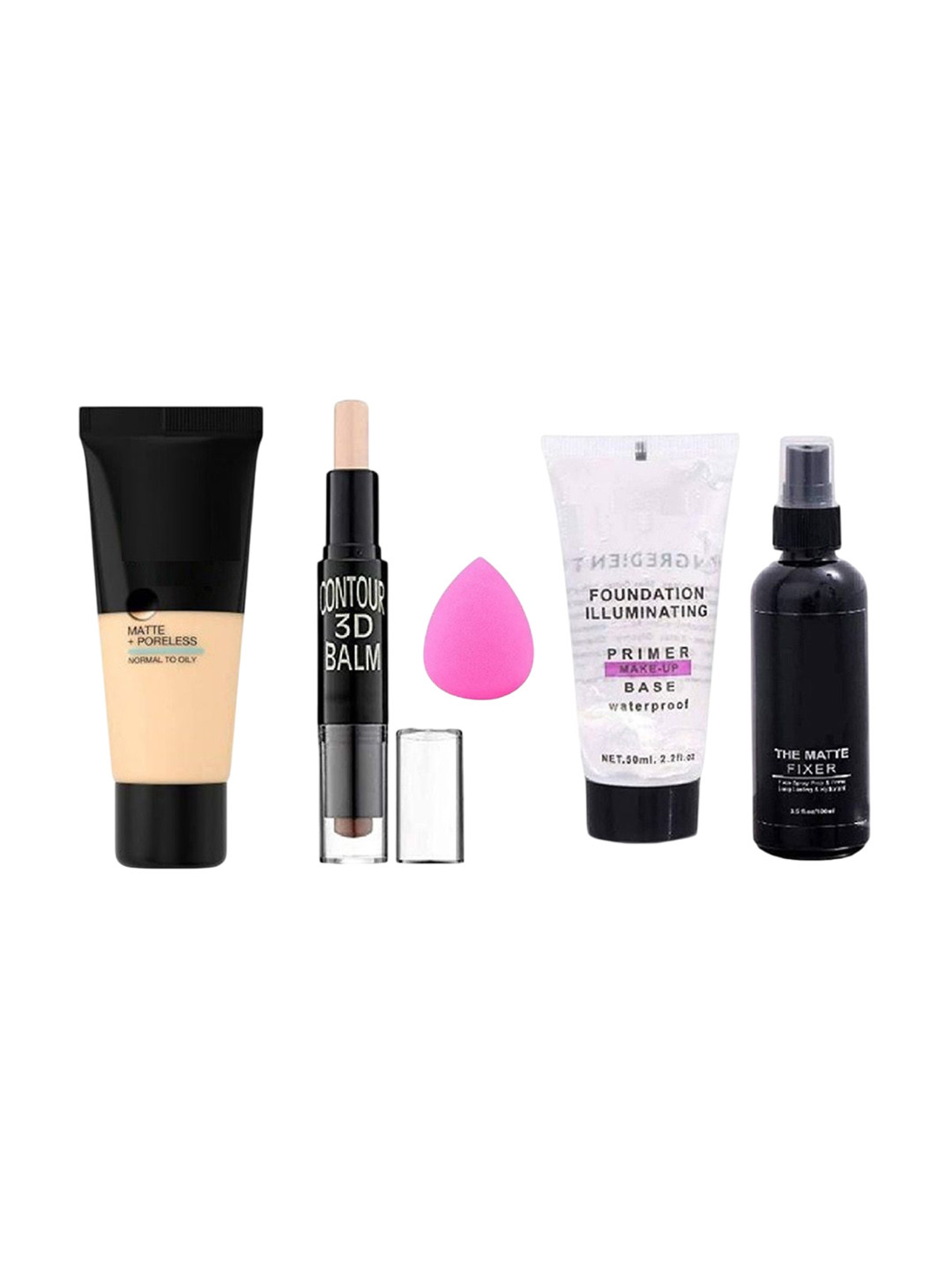 Lenon Set Of 5 Foundation- Contour Stick- Sponge- Primer & Makeup Fixer- 50 ml Each, Beige
Lenon Set Of 5 Foundation- Contour Stick- Sponge- Primer & Makeup Fixer- 50 ml Each, Beige