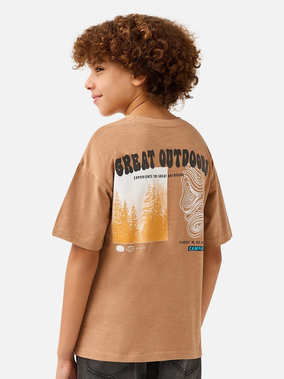 Juniors by Babyshop Boys Graphic Printed Round Neck Cotton Relaxed Fit T-shirt, Beige
Juniors by Babyshop Boys Graphic Printed Round Neck Cotton Relaxed Fit T-shirt, Beige