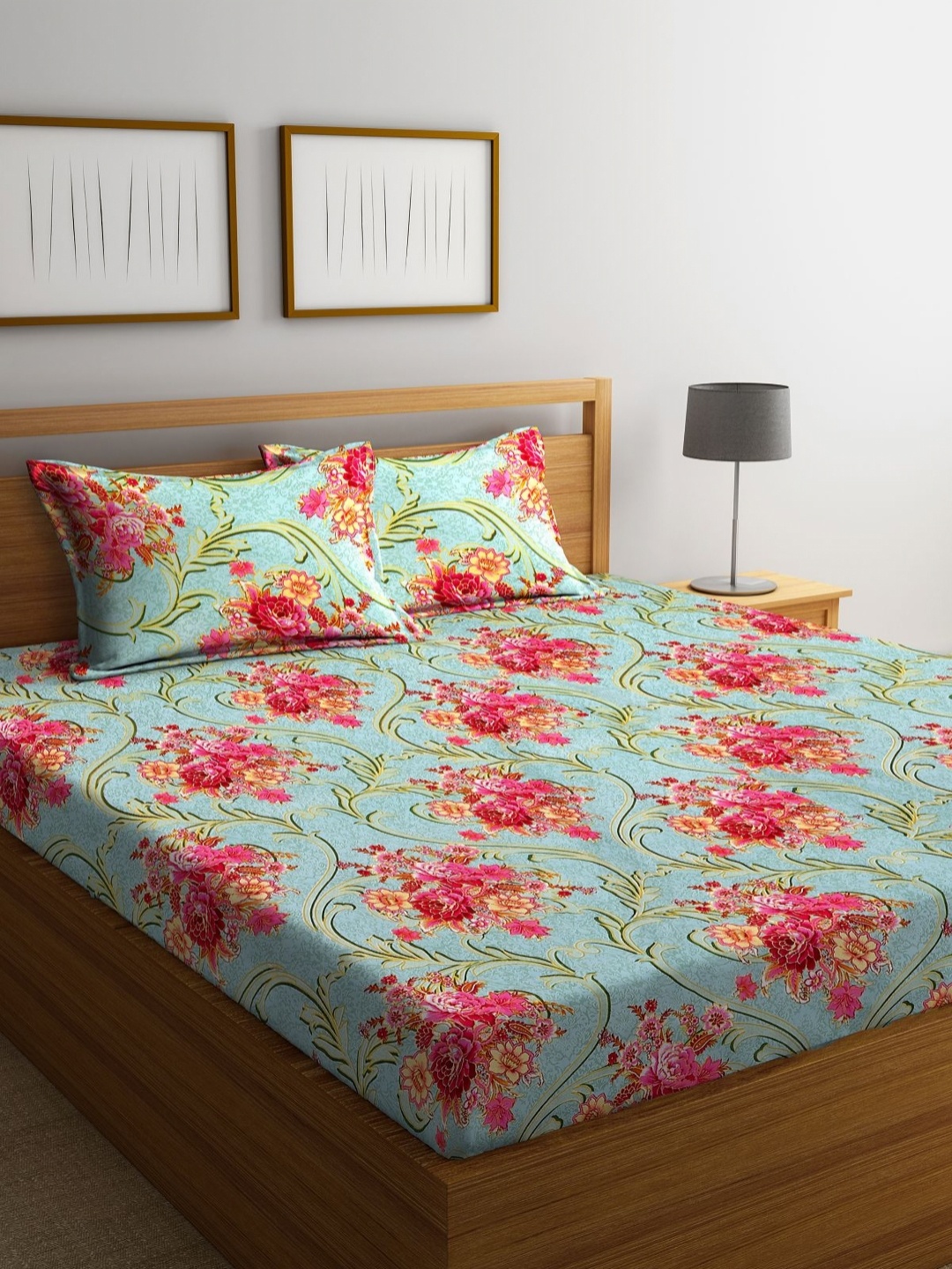 Aura Green & Pink Floral Printed Microfiber 160 TC Queen Bedsheet Set 2.24 m X 2.42 m
Aura Green & Pink Floral Printed Microfiber 160 TC Queen Bedsheet Set 2.24 m X 2.42 m
