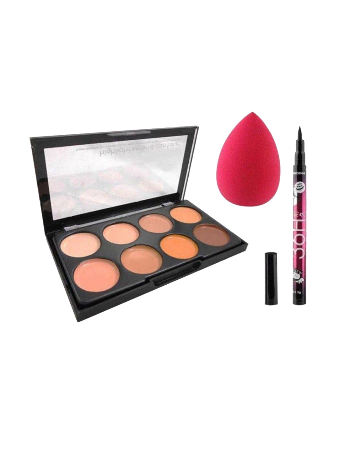 Lenon 3 Pcs 8 Shades Contour Palette With 36Hr Eyeliner & Makeup Sponge- Nude-Pink-Black
Lenon 3 Pcs 8 Shades Contour Palette With 36Hr Eyeliner & Makeup Sponge- Nude-Pink-Black