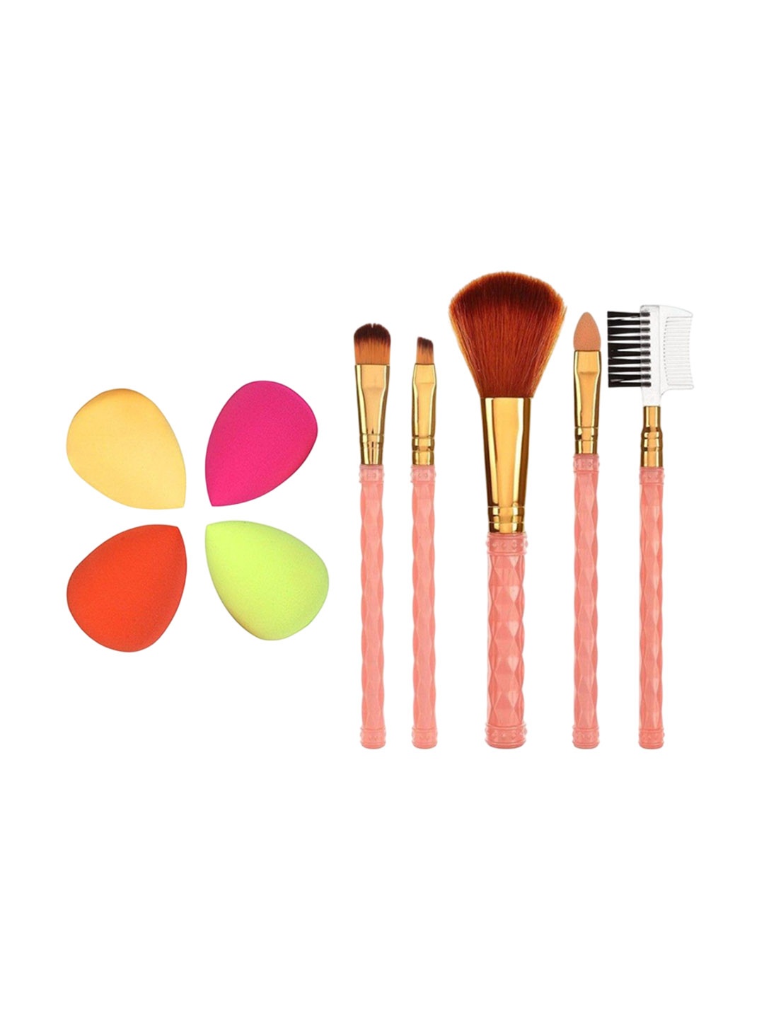 Lenon Set Of 9 Long Lasting Makeup Brushes With Sponge Beauty Blender- Pink- Green- Beige
Lenon Set Of 9 Long Lasting Makeup Brushes With Sponge Beauty Blender- Pink- Green- Beige