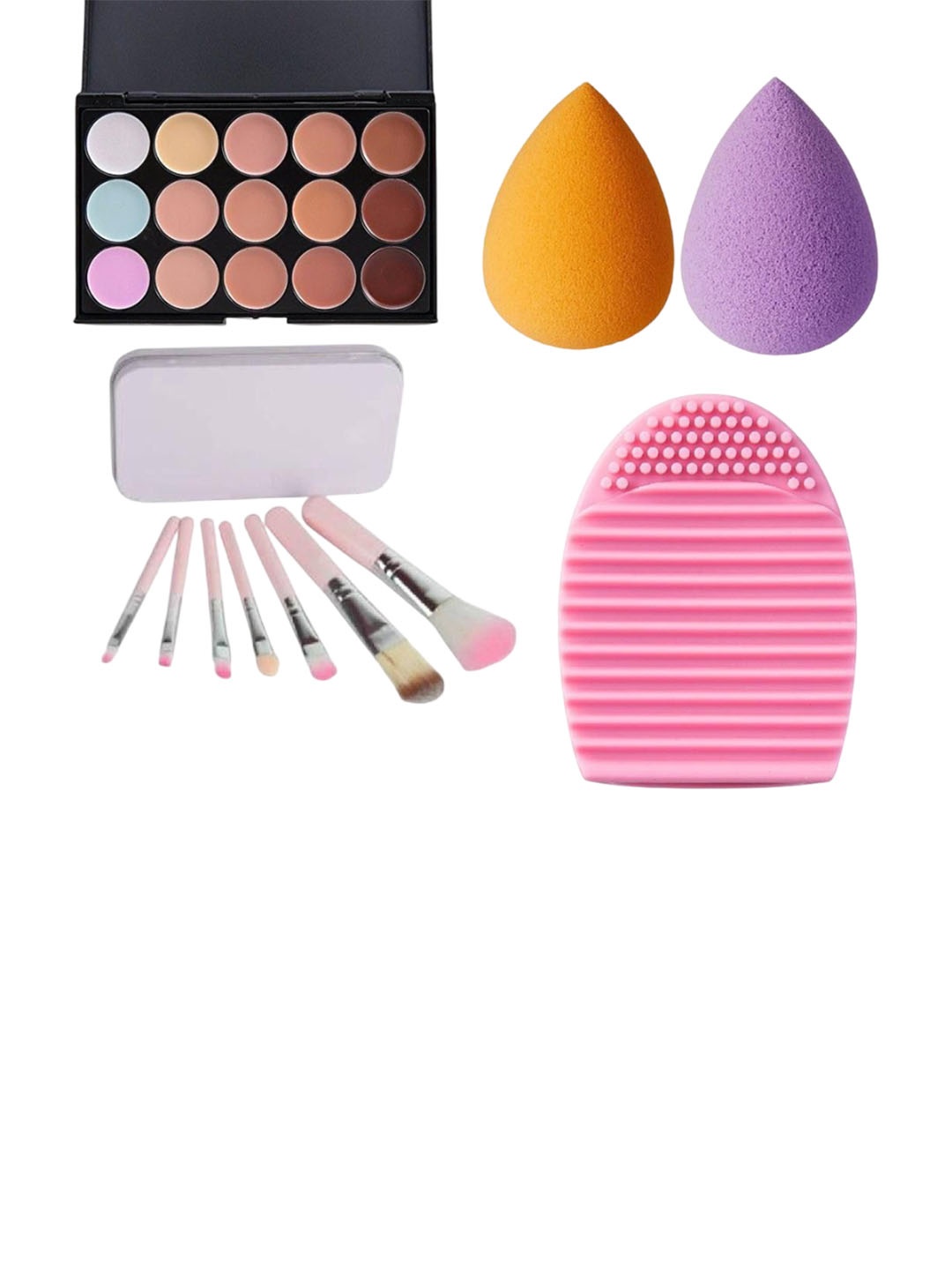 Lenon Set Of 11 Contour Palette- 20 g - Beauty Blender- Brush & Brush Cleaner, Nude
Lenon Set Of 11 Contour Palette- 20 g - Beauty Blender- Brush & Brush Cleaner, Nude
