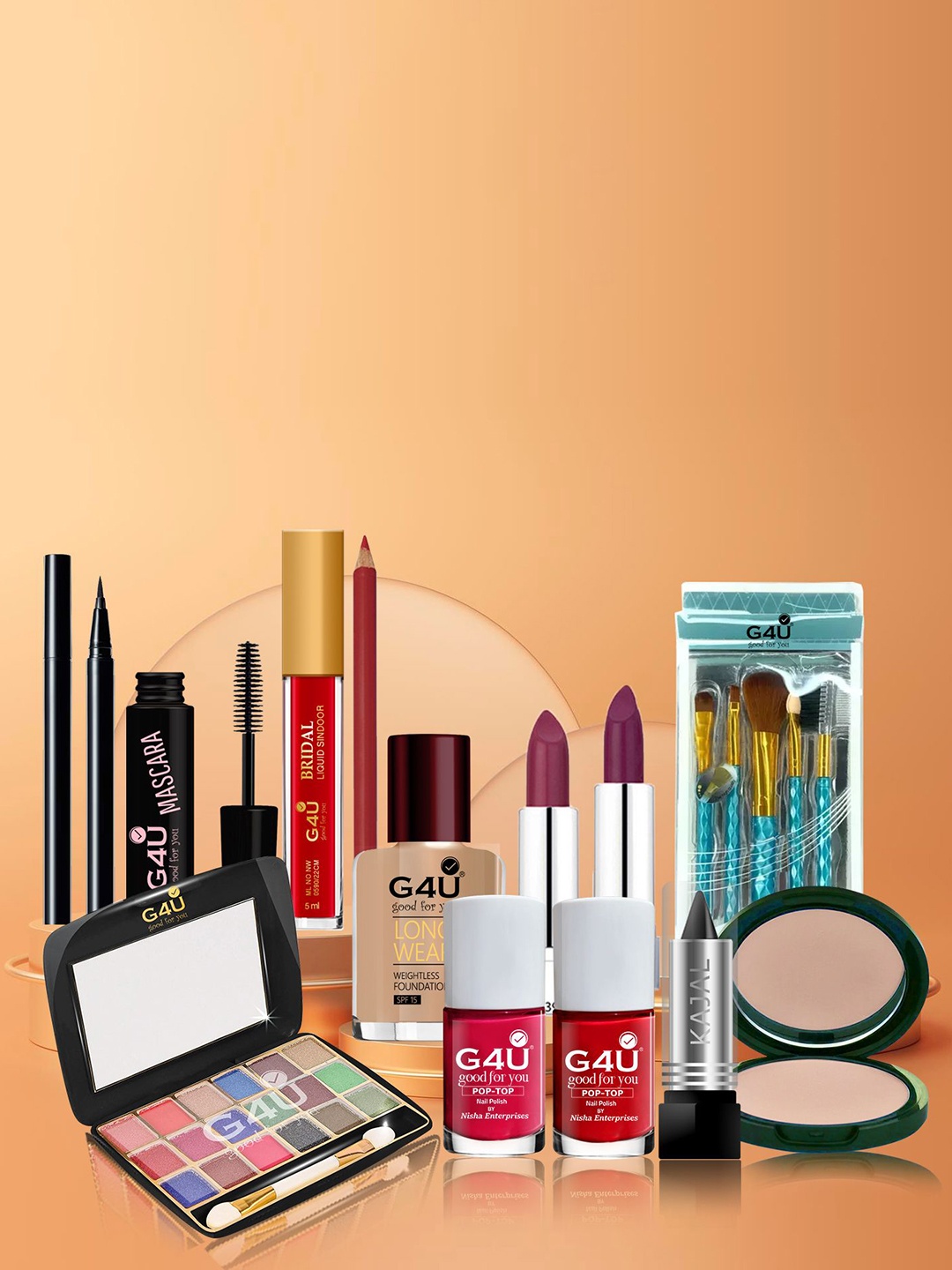 G4U Set of 17 pcs Makeup Kit For Women, Party Wear Makeup Kit 07072023a60, Multi
G4U Set of 17 pcs Makeup Kit For Women, Party Wear Makeup Kit 07072023a60, Multi
