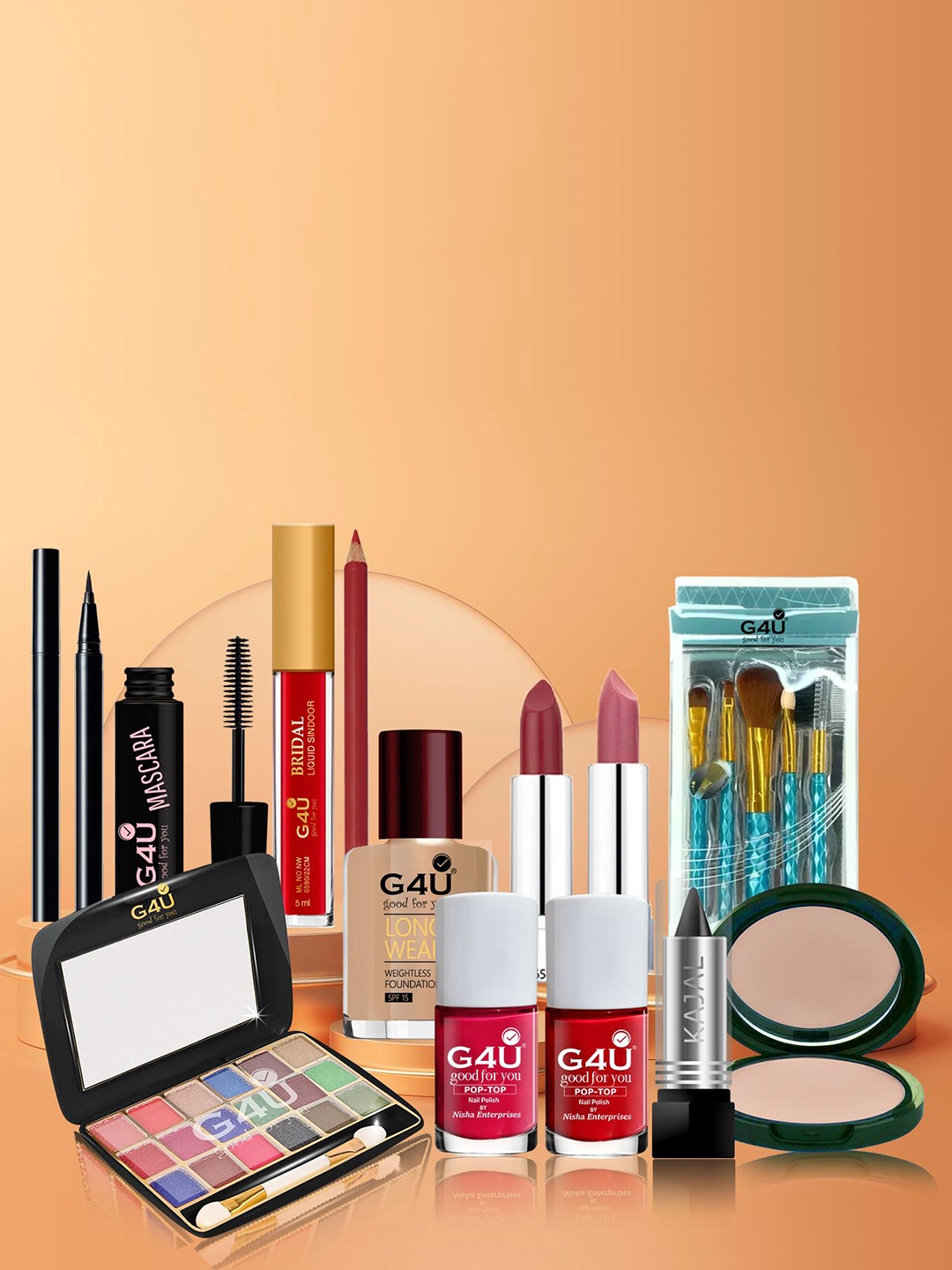G4U Makeup Kit for women Full Beginner 17 Makeup Products Gift Set 10P23A1102, Multi
G4U Makeup Kit for women Full Beginner 17 Makeup Products Gift Set 10P23A1102, Multi