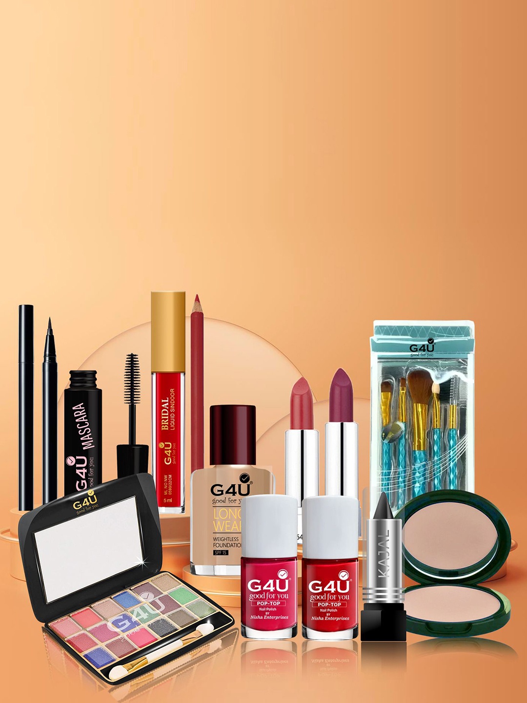 G4U Makeup Kit for women Full Beginner 17 Makeup Products Gift Set P30J23A119, Multi
G4U Makeup Kit for women Full Beginner 17 Makeup Products Gift Set P30J23A119, Multi