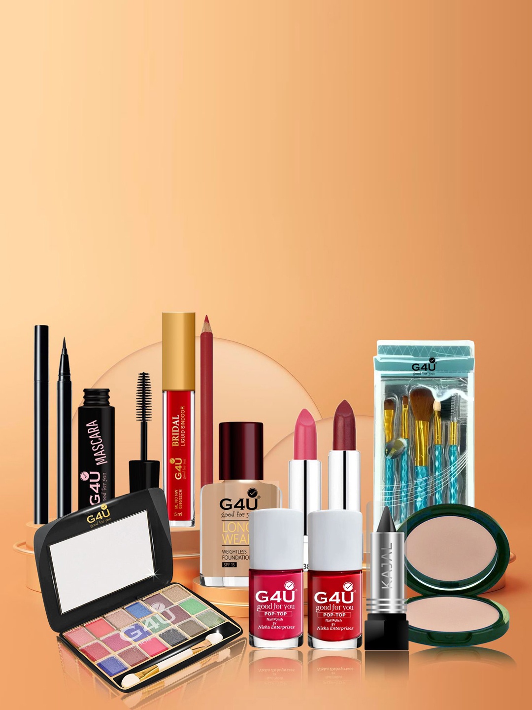 G4U Set of 17 pcs Makeup Kit For Women, Party Wear Makeup Kit 07072023a64, Multi
G4U Set of 17 pcs Makeup Kit For Women, Party Wear Makeup Kit 07072023a64, Multi