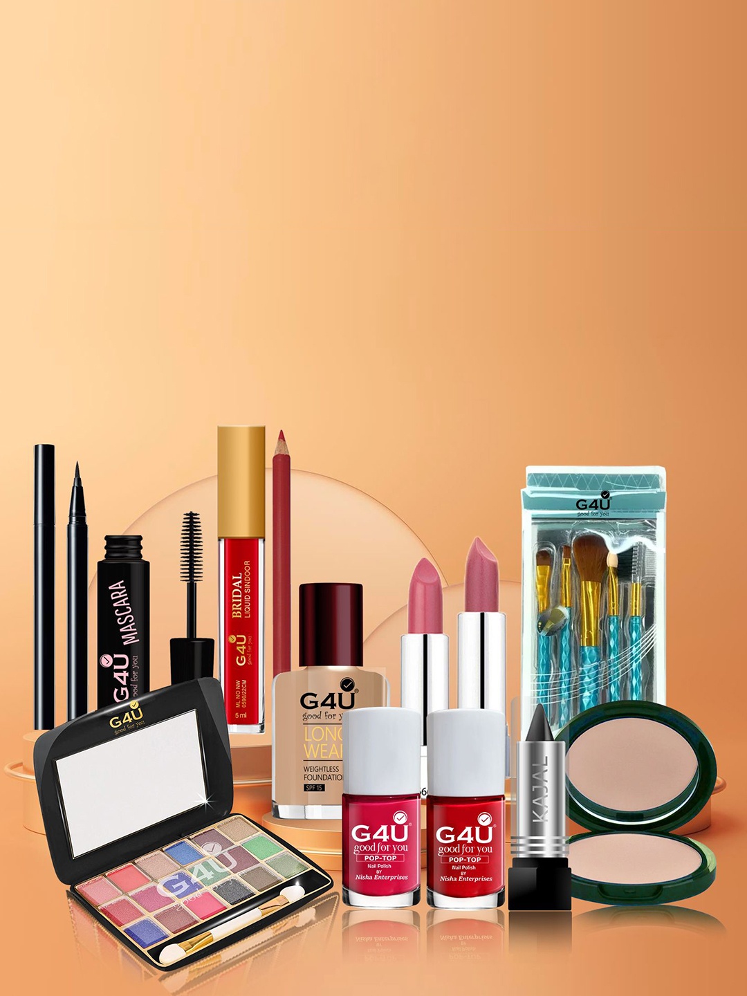 G4U Makeup Kit for women Full Beginner 17 Makeup Products Gift Set 03J23A30, Multi
G4U Makeup Kit for women Full Beginner 17 Makeup Products Gift Set 03J23A30, Multi
