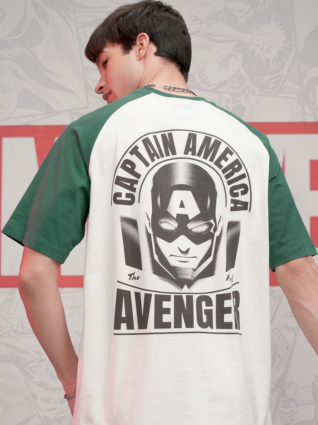 HIGHLANDER Marvel Men Captain America Round Neck Dropshoulder Oversized T-shirt, Off white
HIGHLANDER Marvel Men Captain America Round Neck Dropshoulder Oversized T-shirt, Off white