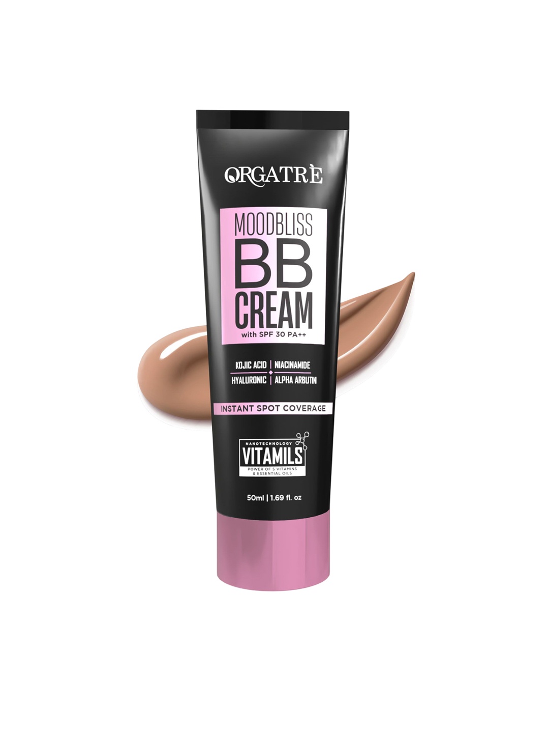 Orgatre Mood Bliss Instant Spot Coverage BB Cream With SPF 30 PA++ - 50 g - Dusk Brown, Beige
Orgatre Mood Bliss Instant Spot Coverage BB Cream With SPF 30 PA++ - 50 g - Dusk Brown, Beige