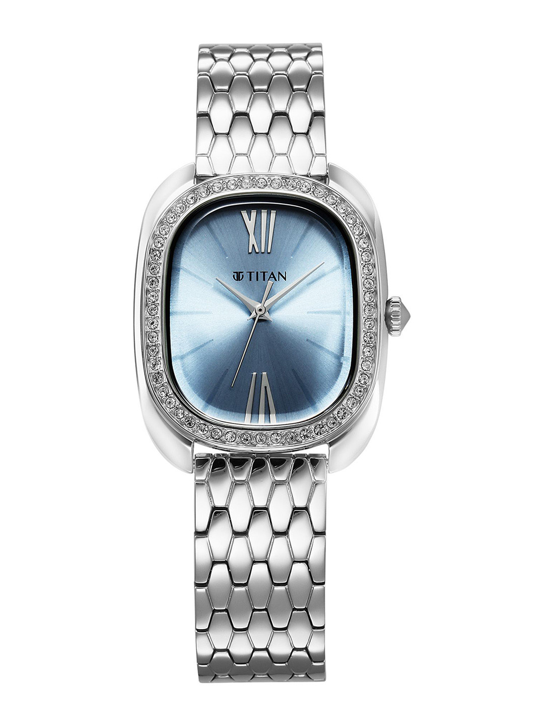 Titan Women Stainless Steel Bracelet Style Straps Analogue Watch 95317SM01, Blue
Titan Women Stainless Steel Bracelet Style Straps Analogue Watch 95317SM01, Blue