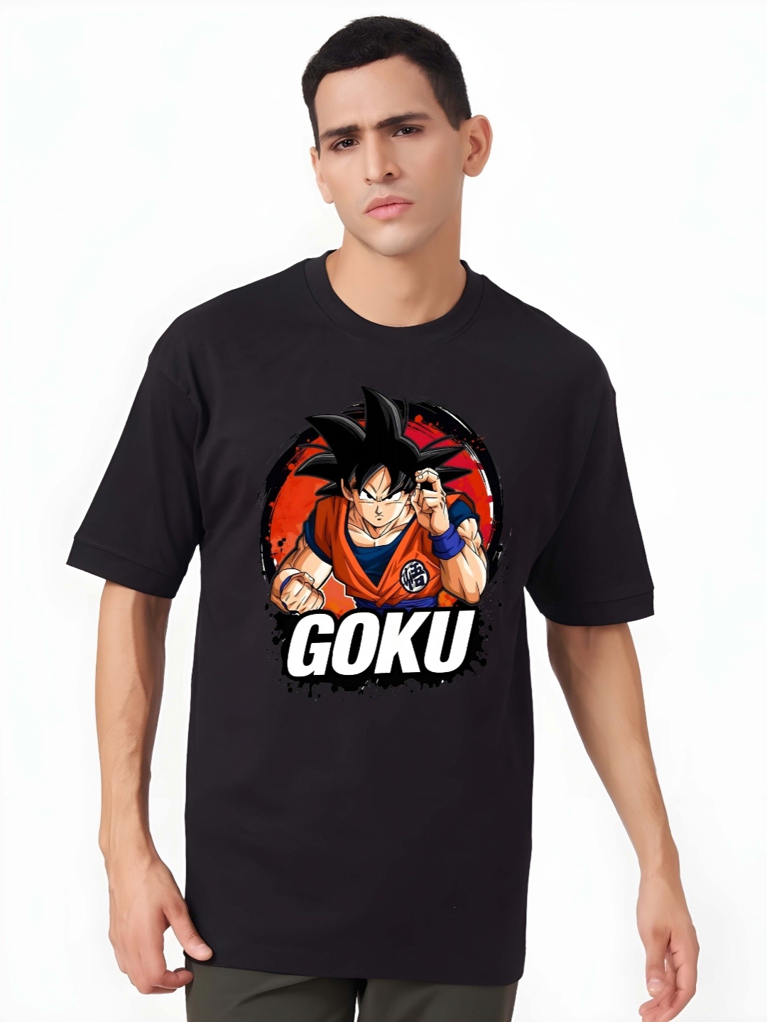 BOWLIFESTYLE Men Dragon Ball Z Graphic Printed Round Neck Cotton Oversized T-shirt, Black
BOWLIFESTYLE Men Dragon Ball Z Graphic Printed Round Neck Cotton Oversized T-shirt, Black