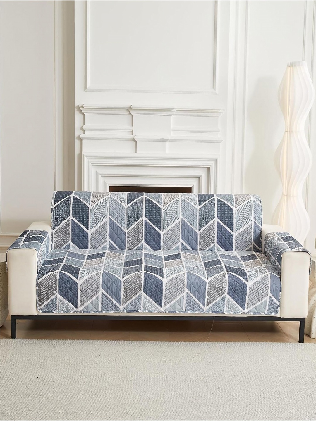 HOUSE OF QUIRK Blue & Grey Double Seater Quilted Anti-Slip Water-Resistant Sofa Mat
HOUSE OF QUIRK Blue & Grey Double Seater Quilted Anti-Slip Water-Resistant Sofa Mat